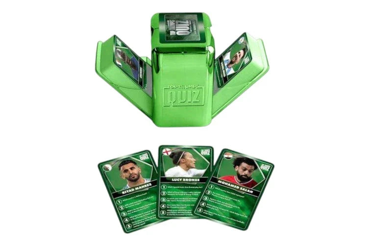 World Football Stars Green Top Trumps Quiz Card Game
