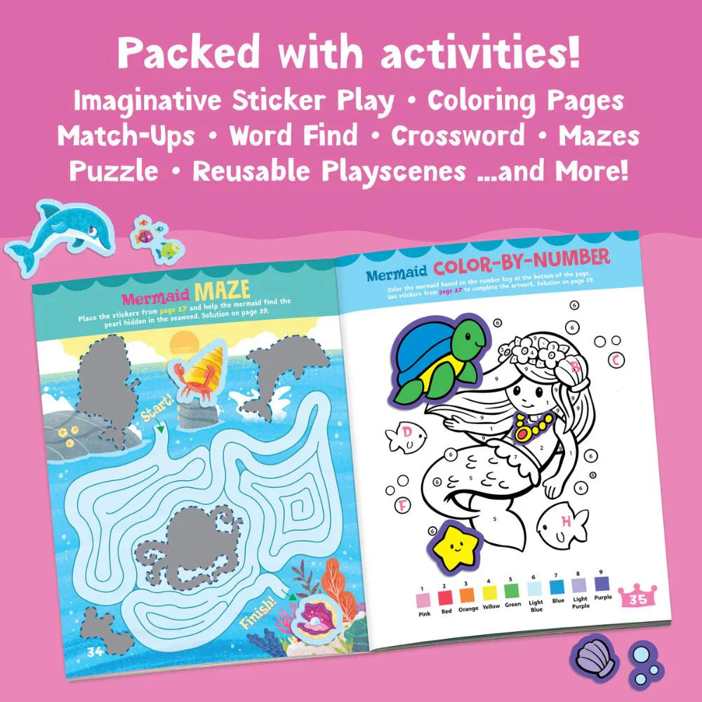 Peaceable Kingdom Sticker Book - Mermaid, Princess and Fairy Friends