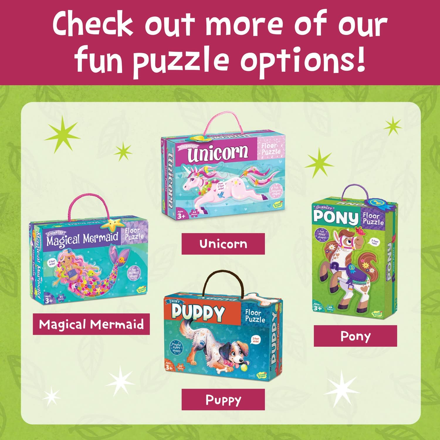 Shimmery fairy floor puzzle