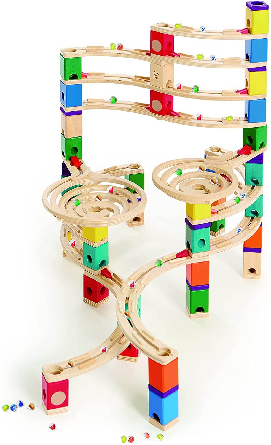 The Ultimate Quadrilla Marble Run Cyclone Hape