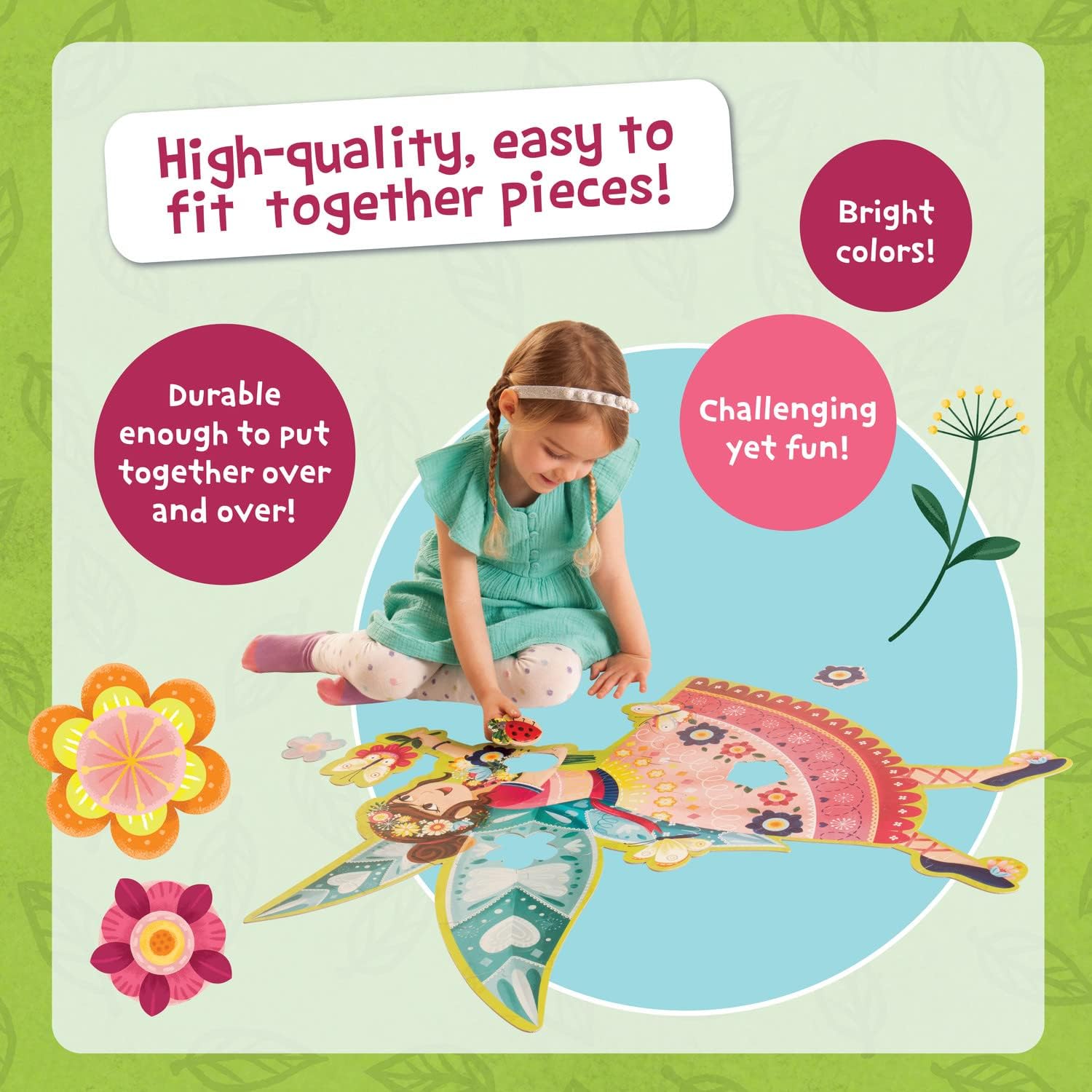 Shimmery fairy floor puzzle
