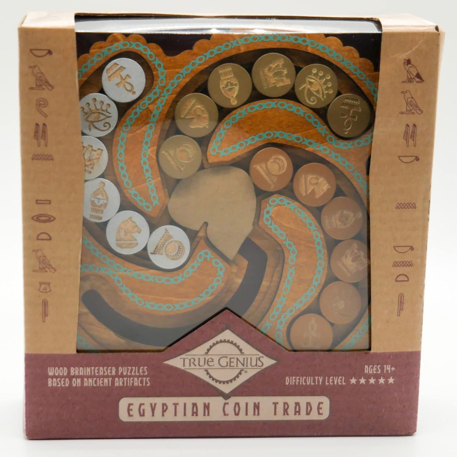 True Genius - Egyptian Coin Trade - Wooden Puzzle