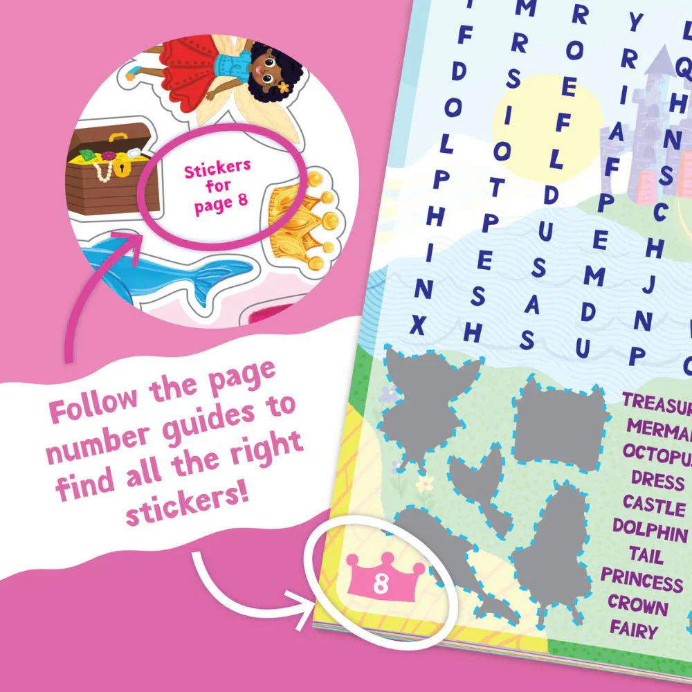 Peaceable Kingdom Sticker Book - Mermaid, Princess and Fairy Friends
