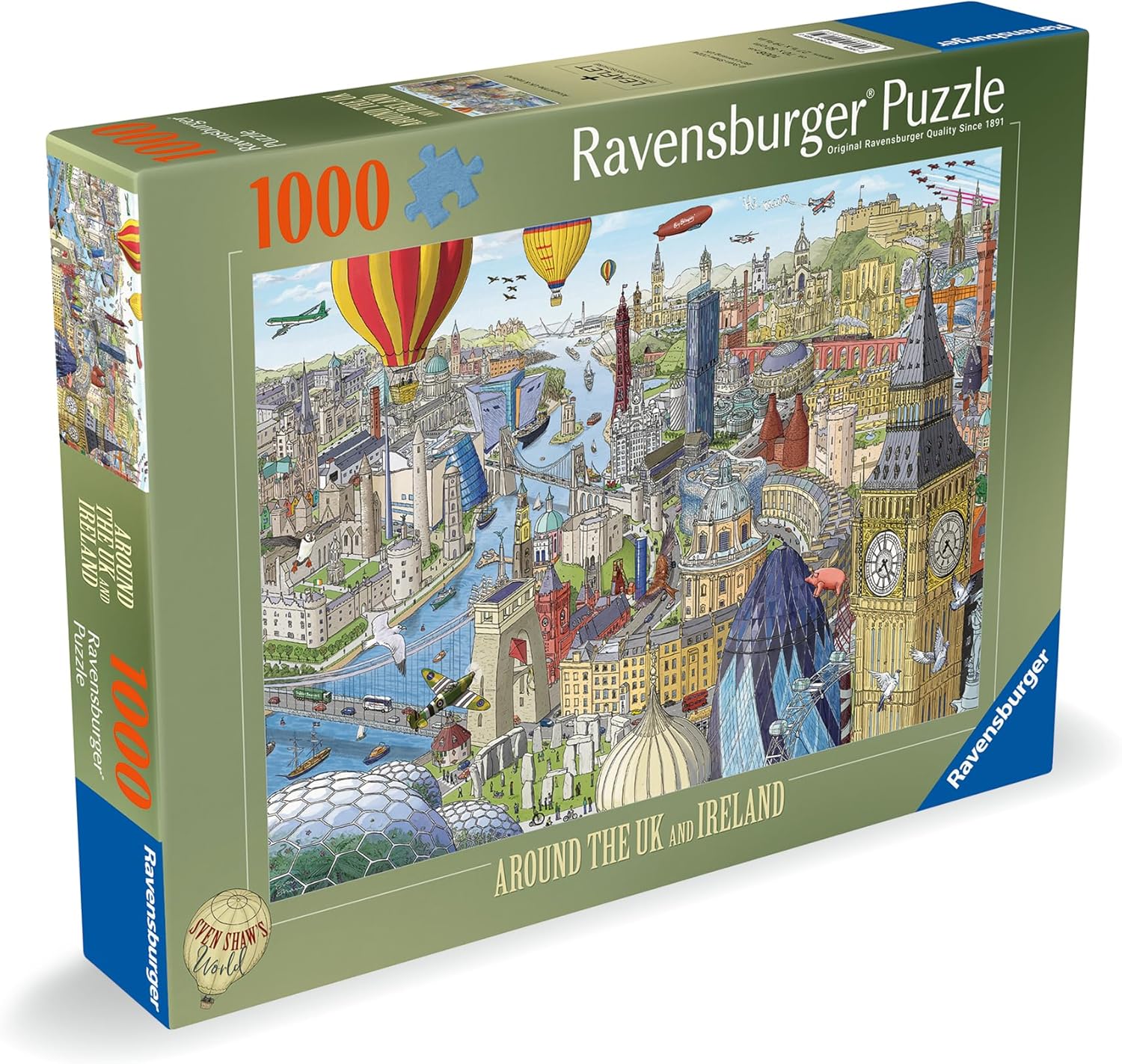 Jigsaw Puzzle Around the UK and Ireland - 1000 Pieces