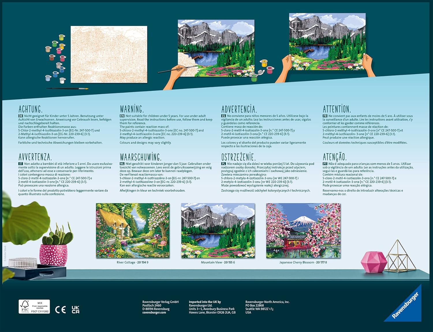 Creart Painting by numbers Mountain view