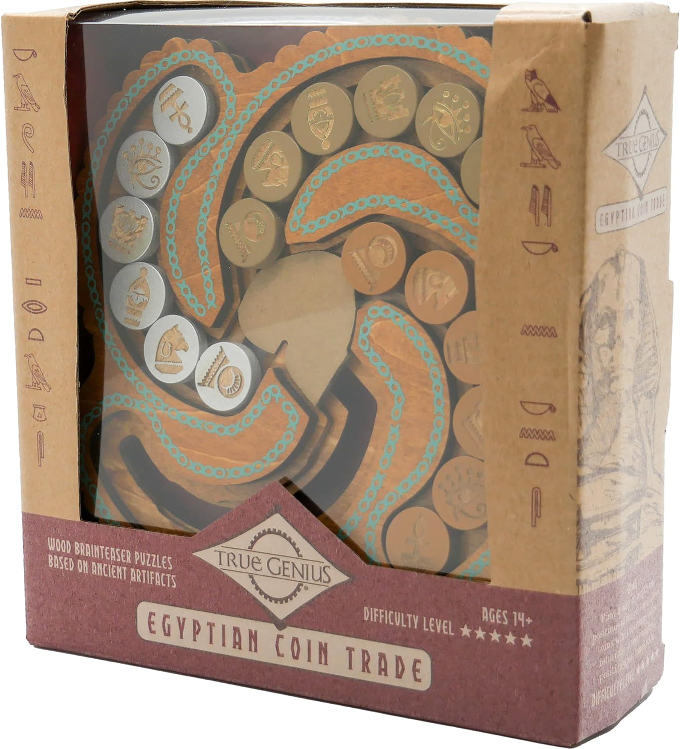 True Genius - Egyptian Coin Trade - Wooden Puzzle