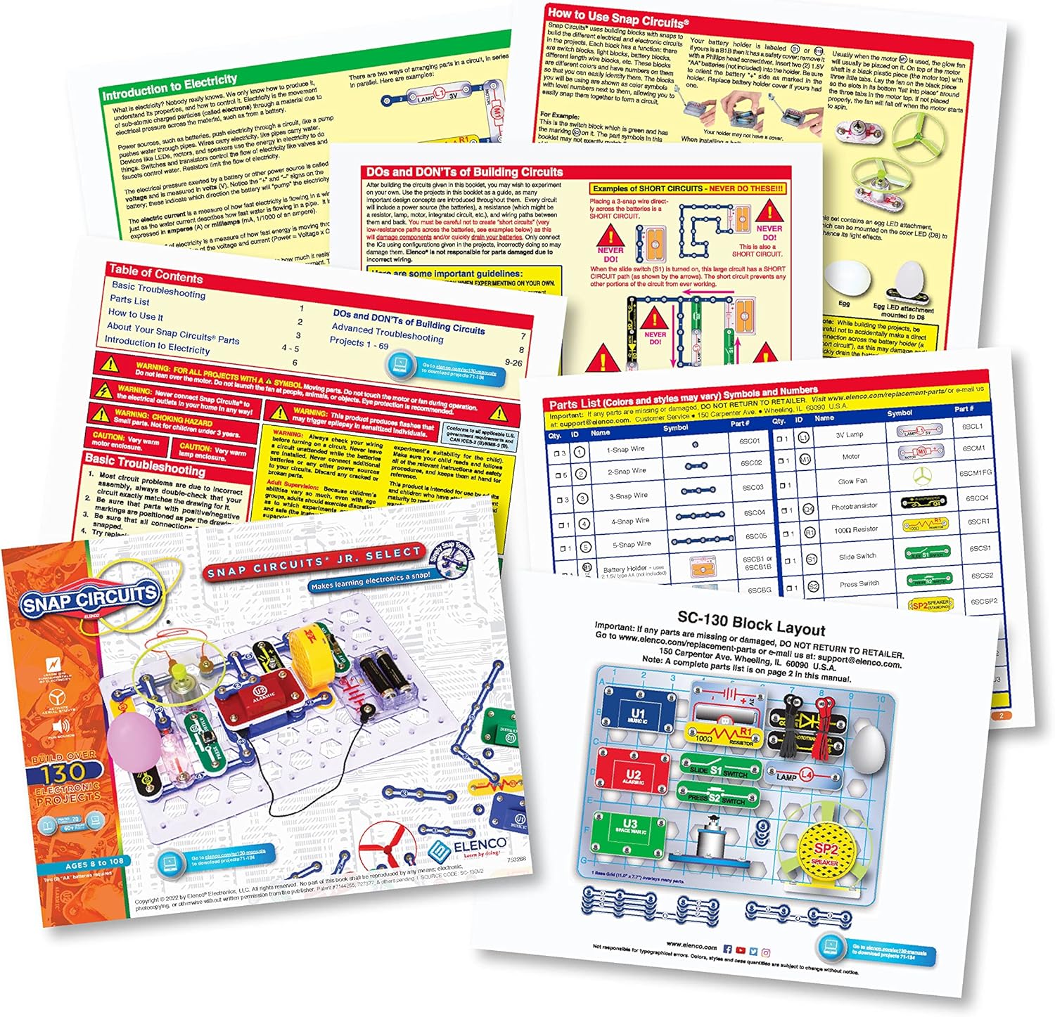 Snap Circuits Over 130 Projects
