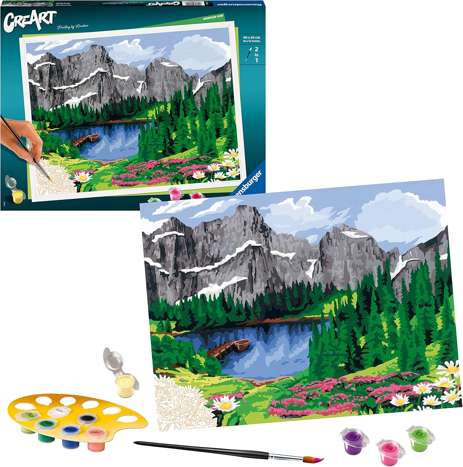 Creart Painting by numbers Mountain view