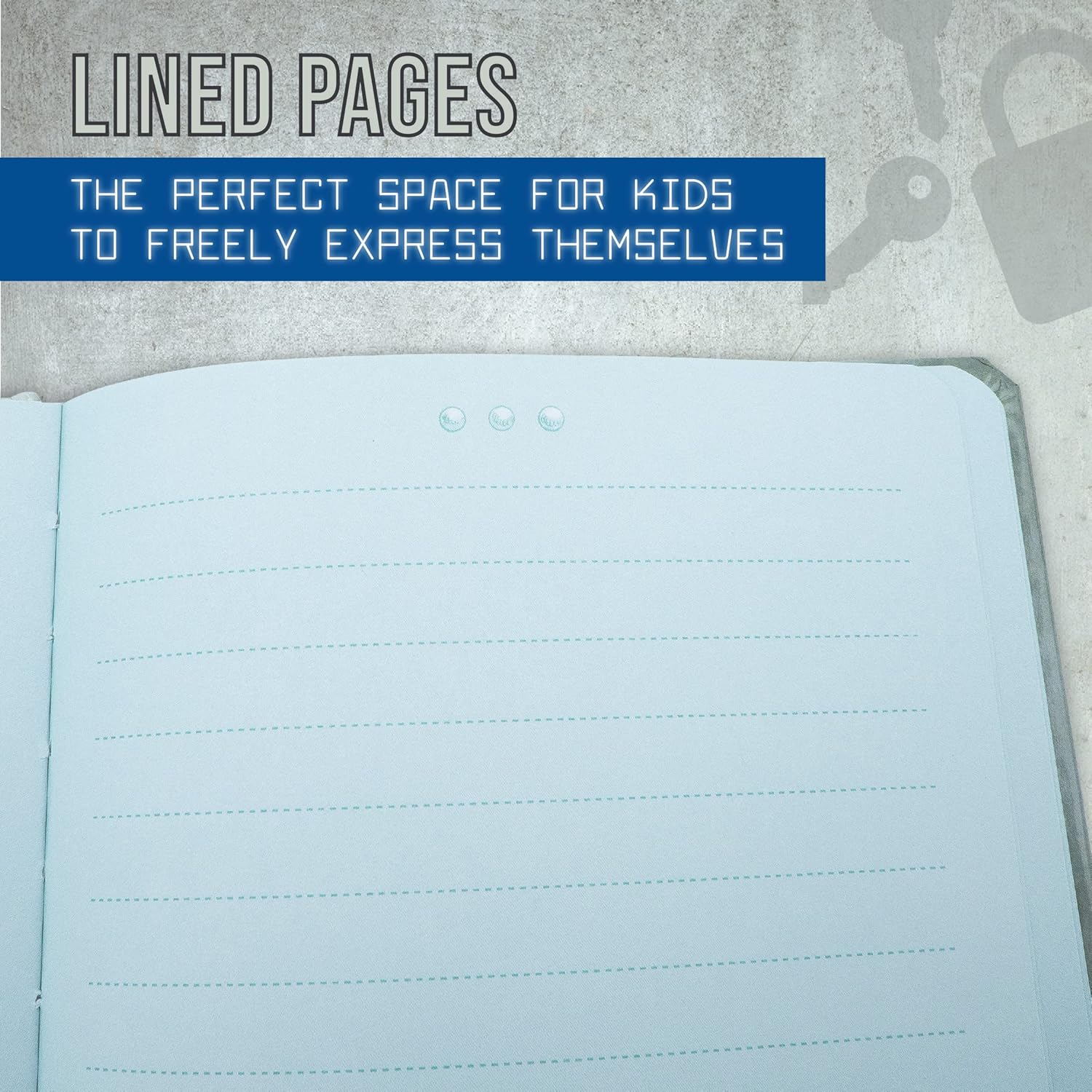 Vault Door Diary - 16cm Lock and Key