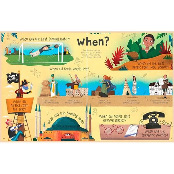 Lift-the-flap Questions and Answers about Long Ago