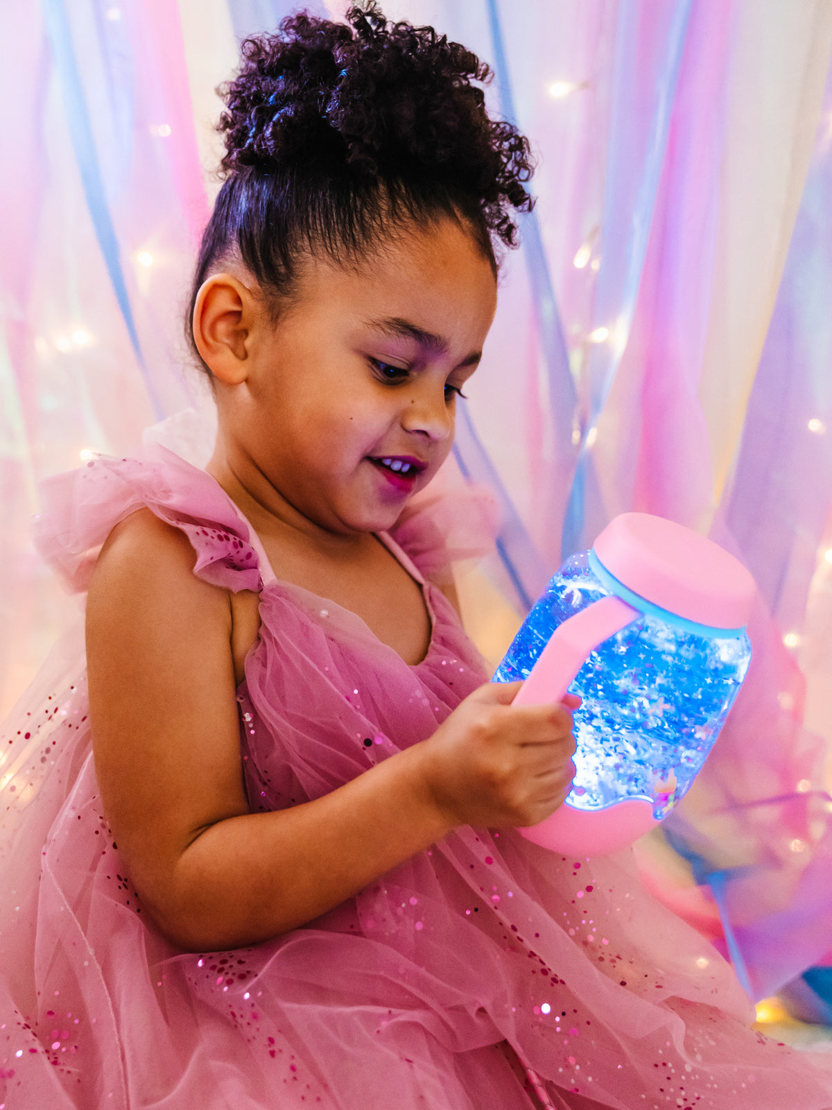 Sensory Play Jar- Bubblegum