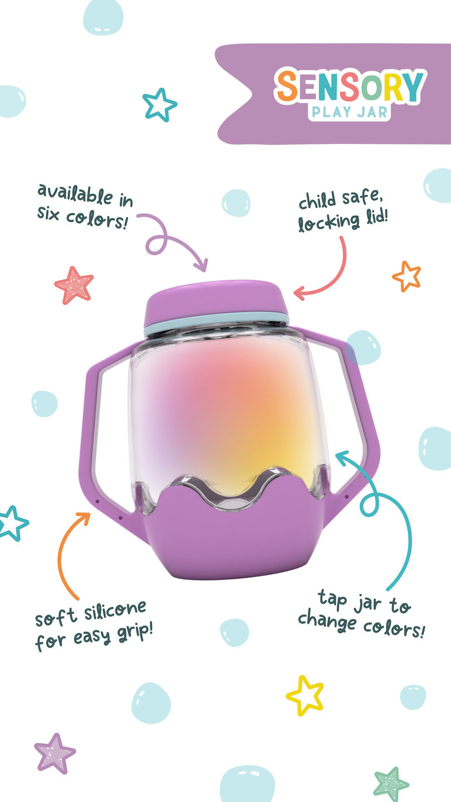 Sensory Play Jar- Bubblegum