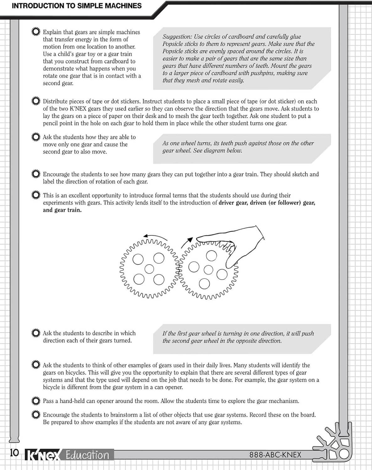 K'NEX Intro to Simple Machines - Gears STEM Education 78630