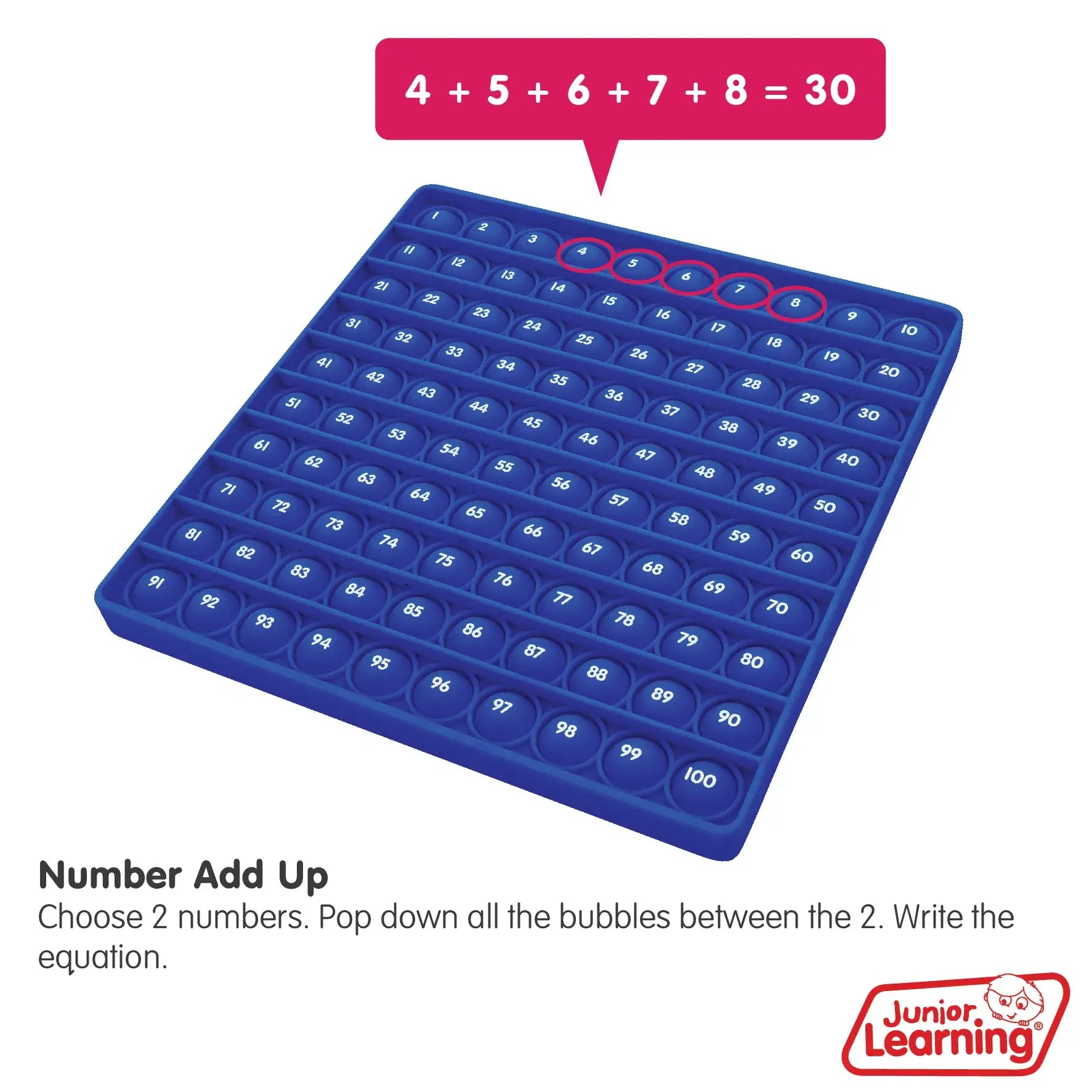 Junior Learning 100s Bubble Board