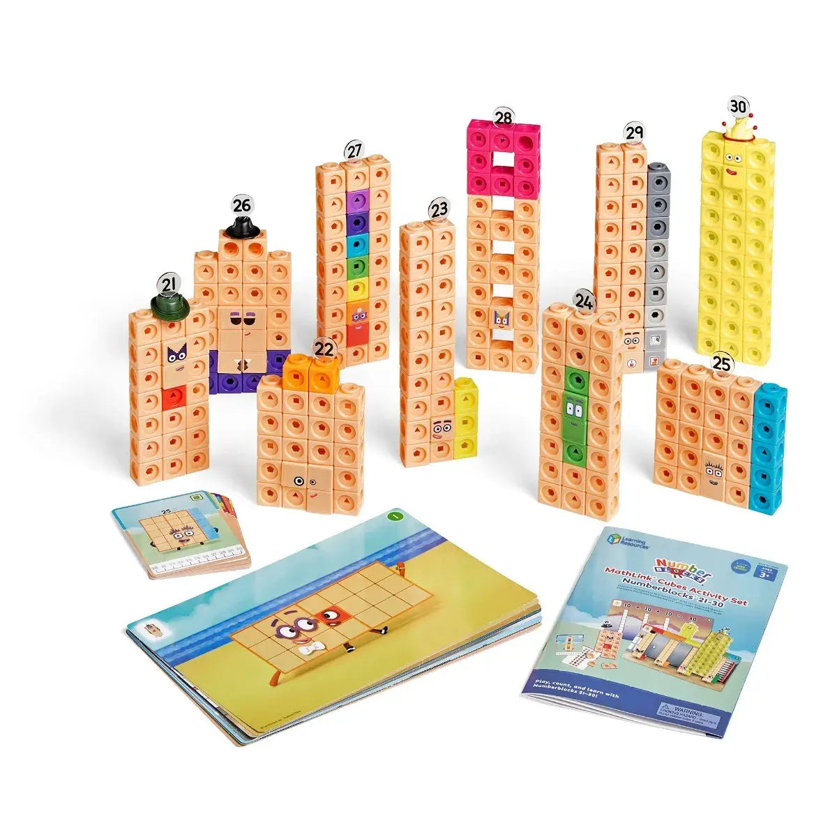 MathLink Cubes Numberblocks 21-30 Activity Set