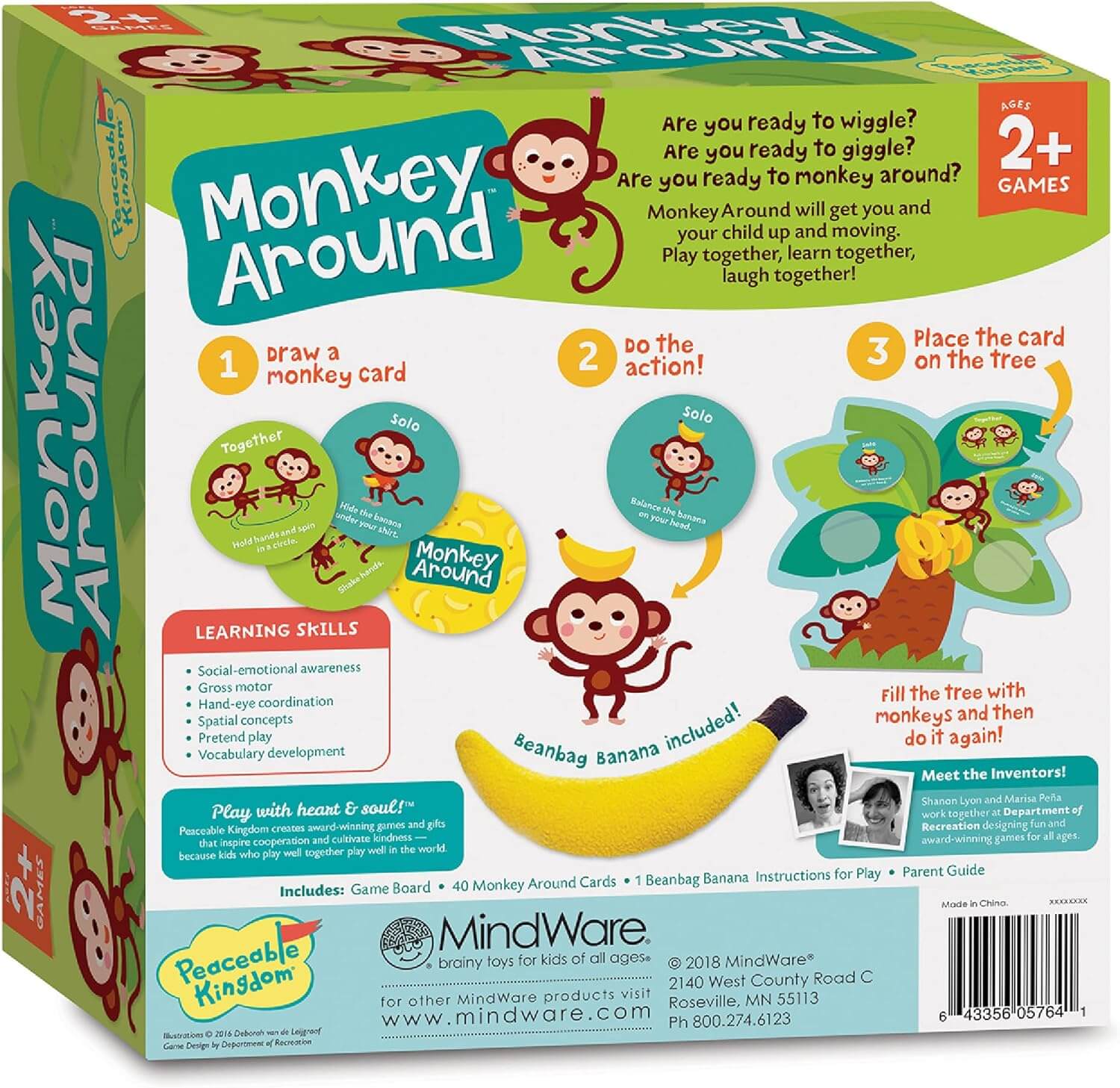 Monkey Around First Game for Toddlers Interactive Play with Parent Ages 2+