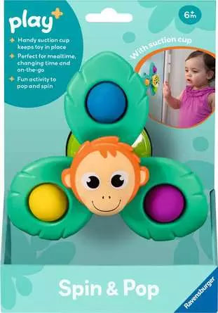 Spin & Pop: Monkey Baby and Toddler Travel Toy