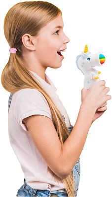 Squeeze Popper Unicorn White