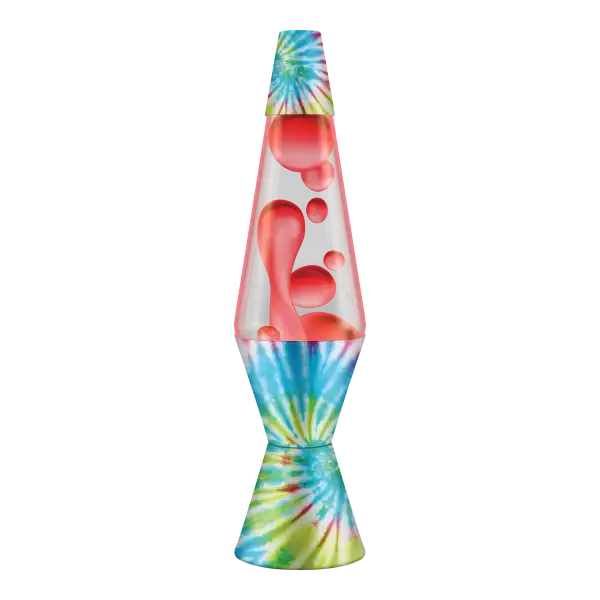 14.5" Pinwheel Tie Dye LAVA Lamp