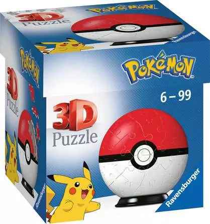 3D Puzzle Ball Pokemon Pokeball - 54 Pieces