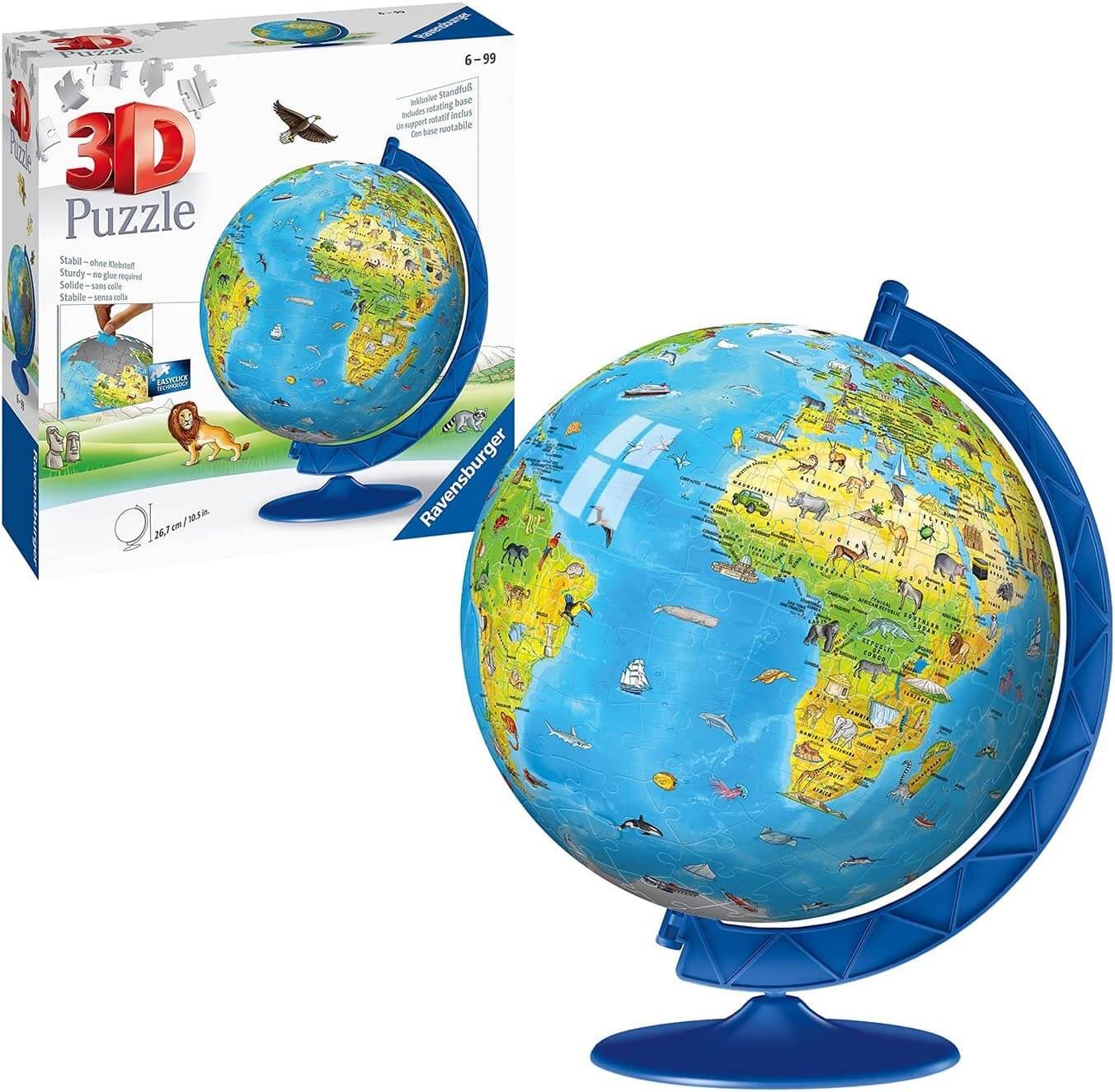 Ravensburger Children's World Globe 3D Jigsaw Puzzle