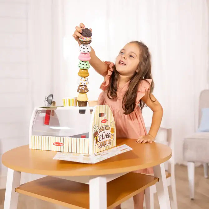 Melissa & Doug Wooden Ice Cream Counter