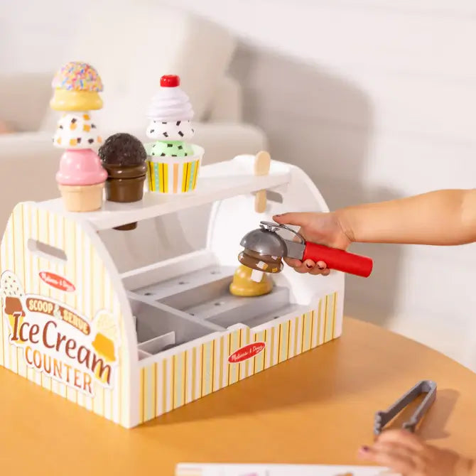 Melissa & Doug Wooden Ice Cream Counter