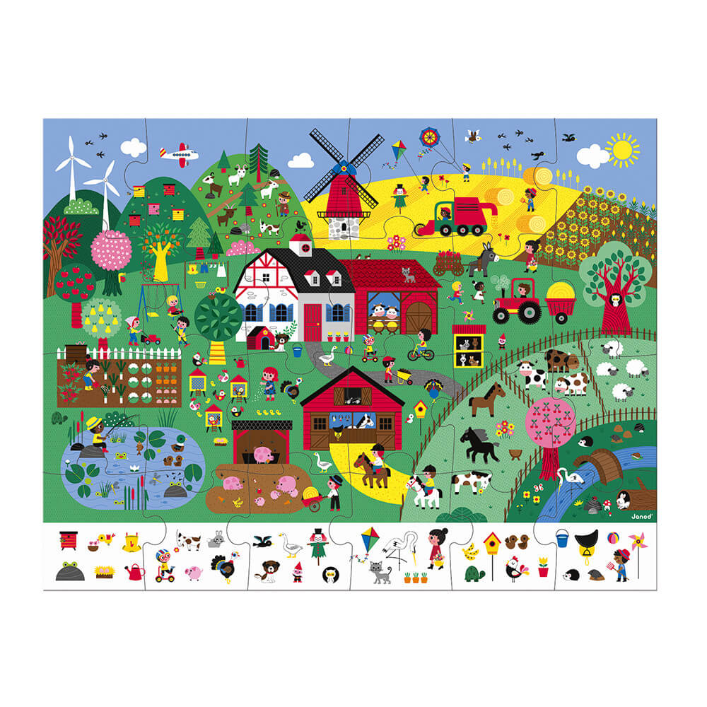 The Farm Observation 24 Piece Jigsaw Puzzle Age 3 - 6