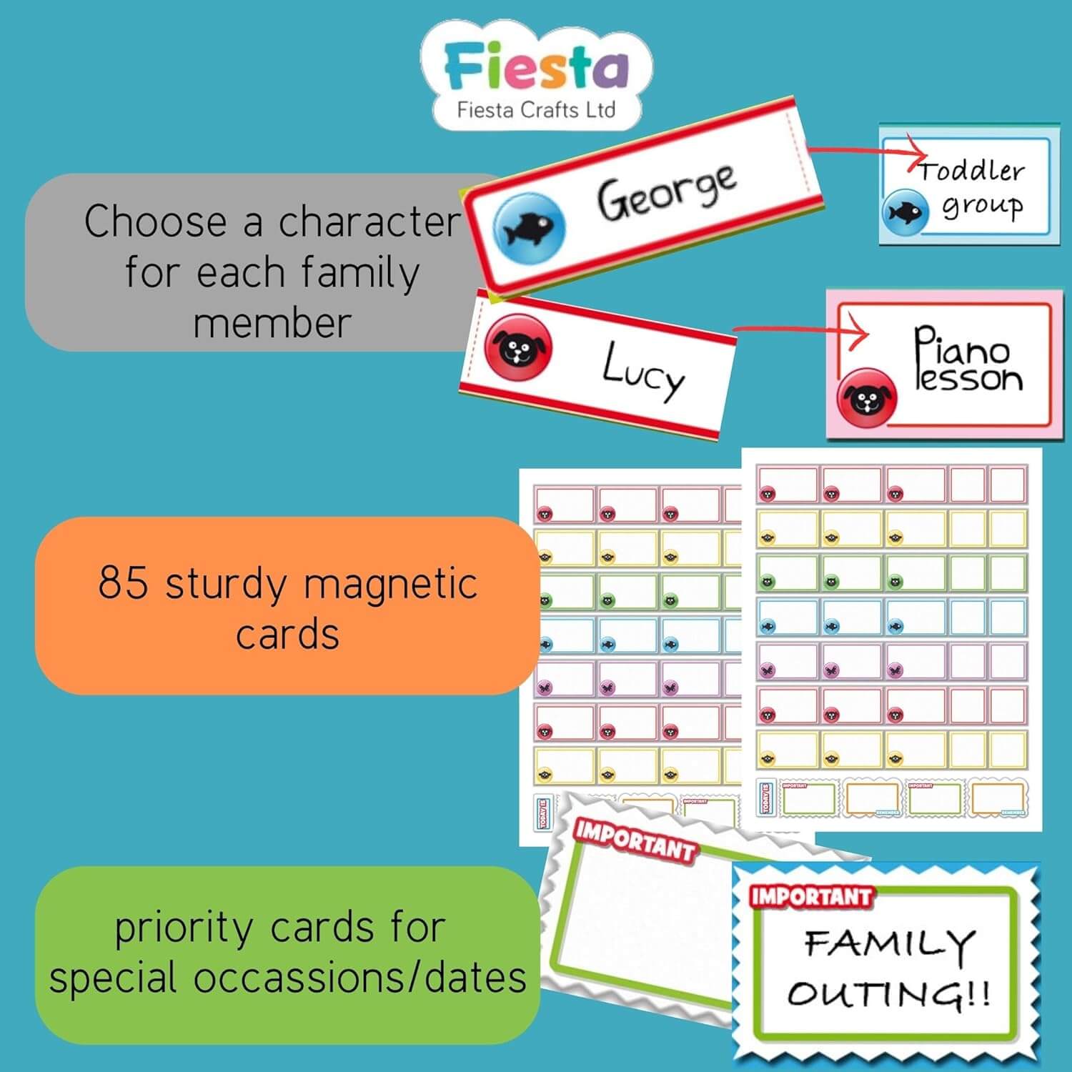 Our Week Magnetic Planner for Kids