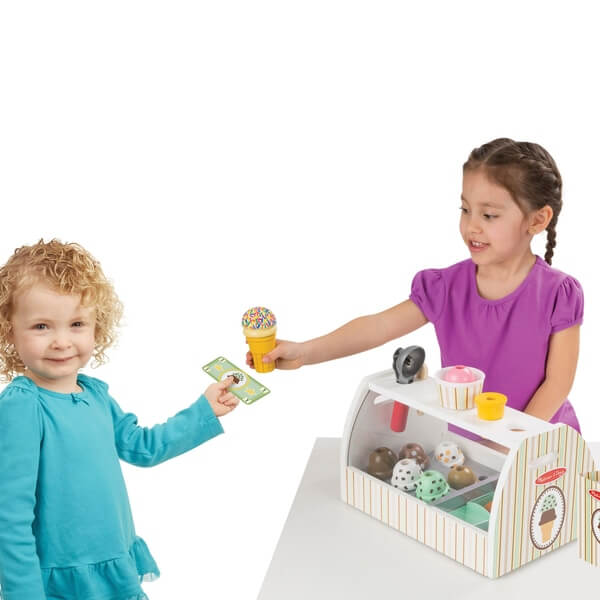 Melissa & Doug Wooden Ice Cream Counter