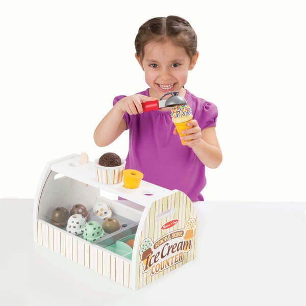 Melissa & Doug Wooden Ice Cream Counter